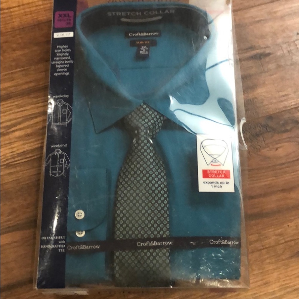 Men’s dress shirt- slim fit size xxl 18.5-19
